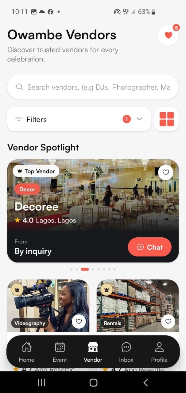 Discover vendors