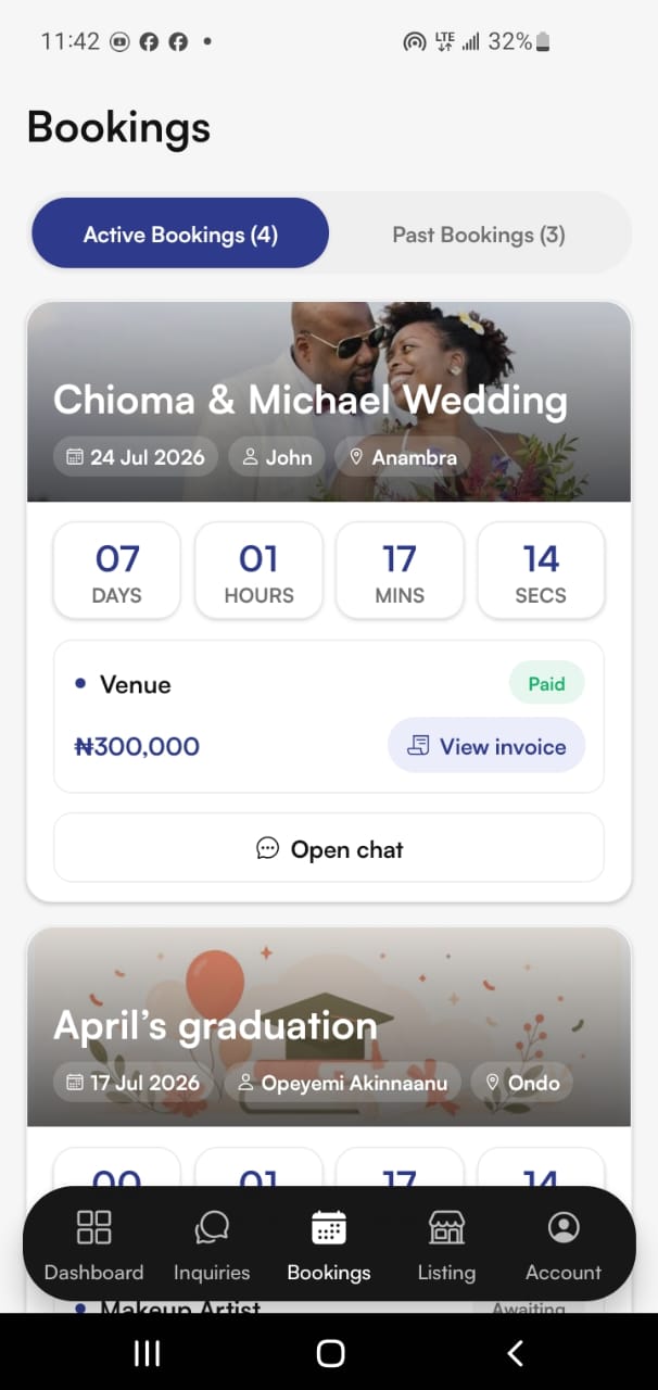 Bookings